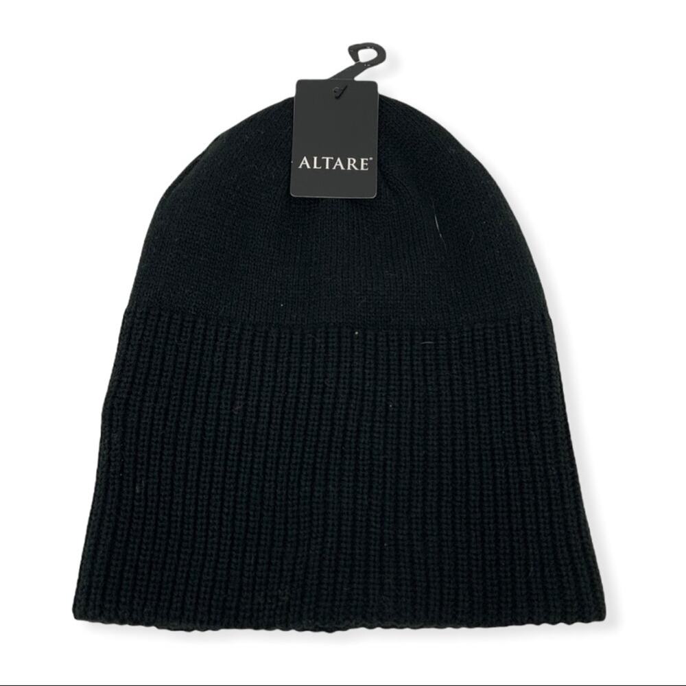 Altare Black Knit Beanie NWT Unisex